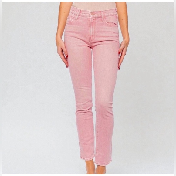 MOTHER Denim - MOTHER Superior The Mid Rise Dazzler Ankle In Twice as Nice Pink. Size 27